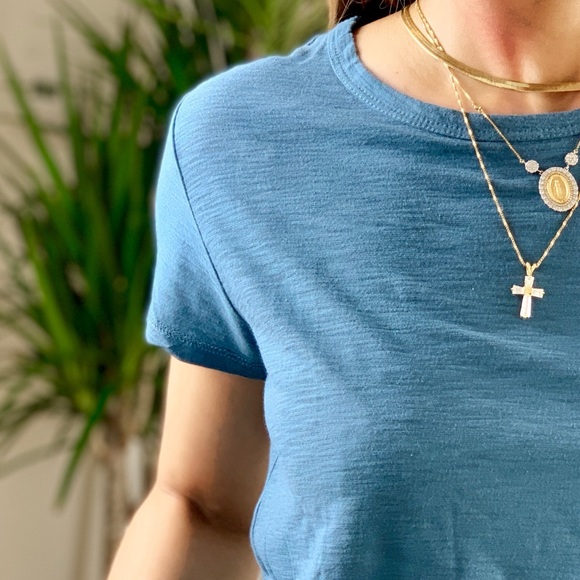 CORE Crew Neck SS Tee - DENIM BLUE - Picture 5 of 8